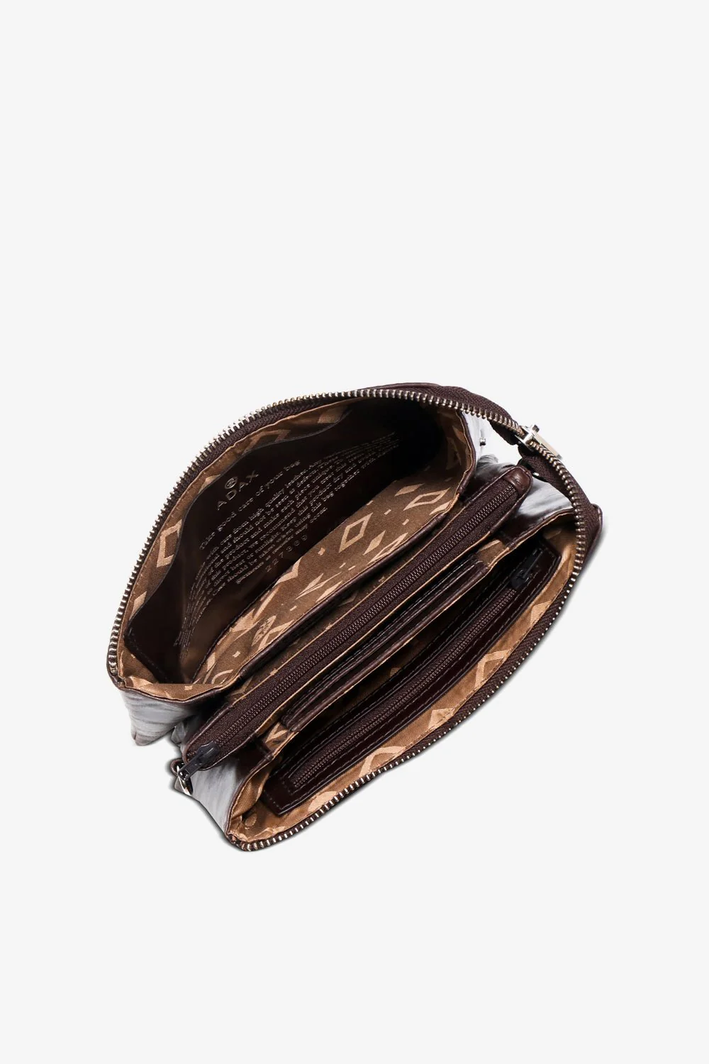 Salerno combi clutch Nellie Dark brown - Image 4